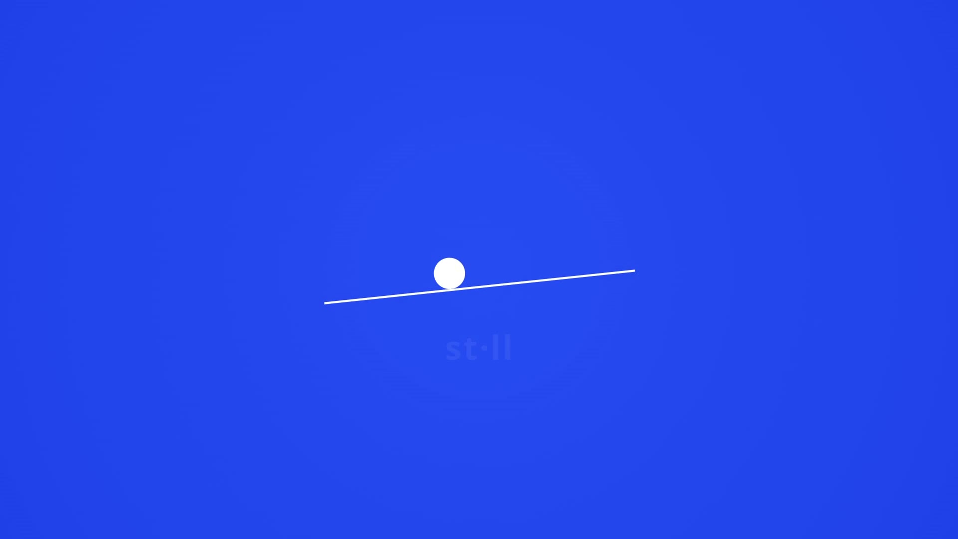 Still’s balance mark on a blue background